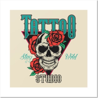 Tattoo Studio Stay Wild Posters and Art